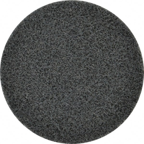 3M - 3" Disc Diam, Silicon Carbide Quick Change Disc - Type R Attaching System, Nonwoven, Gray, Fine Grade, 15,100 RPM - Exact Tooling