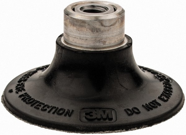 3M - 2" Diam Quick-Change Type R Disc Backing Pad - Medium Density, 25,000 RPM, Roloc TR Compatible - Exact Tooling