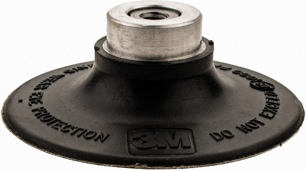 3M - 3" Diam Quick-Change Type R Disc Backing Pad - Medium Density, 18,000 RPM, Roloc TR Compatible - Exact Tooling