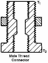 Trico - 1/8 x 1/8 Thread, Central Lubrication System Fitting - Exact Tooling