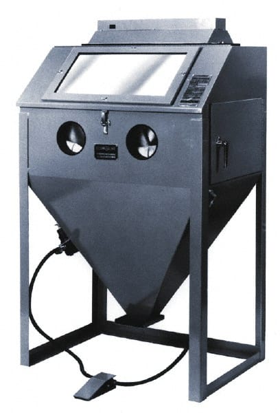 Econoline - 26" Wide x 63" High x 25" Deep Sandblasting Cabinet - Working Dimensions 24" Wide x 23" High x 24" Deep - Exact Tooling