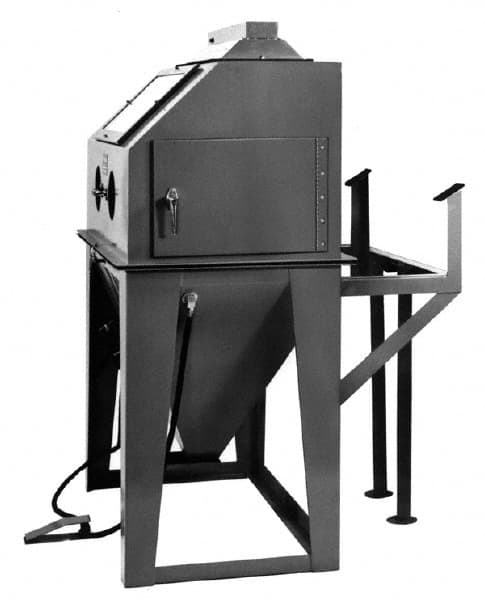 Econoline - 46" Wide x 65" High x 54" Deep Sandblasting Cabinet - Working Dimensions 42" Wide x 23" High x 24" Deep - Exact Tooling