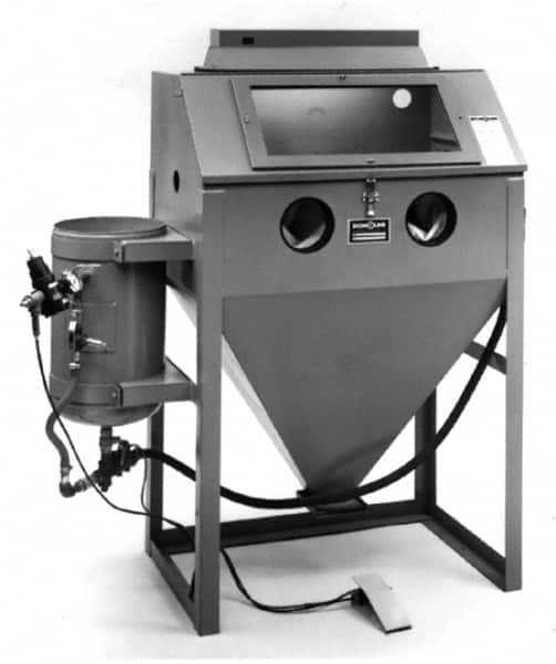 Econoline - 60" Wide x 65" High x 25" Deep Sandblasting Cabinet - Working Dimensions 36" Wide x 23" High x 24" Deep - Exact Tooling