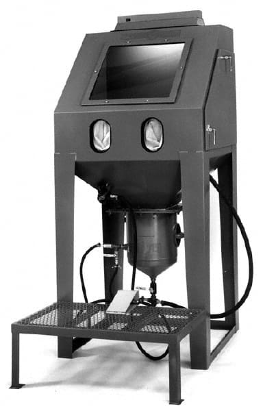Econoline - 42" Wide x 96" High x 39" Deep Sandblasting Cabinet - Working Dimensions 40" Wide x 35" High x 38" Deep - Exact Tooling