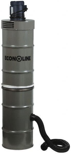 Econoline - 1/2 hp, 150 CFM Sandblaster Dust Collector - 65" High x 15" Diam - Exact Tooling