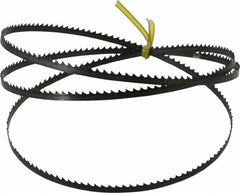 Starrett - 6 TPI, 4' 8" Long x 1/4" Wide x 0.025" Thick, Welded Band Saw Blade - Carbon Steel, Toothed Edge, Wavy Tooth Set, Flexible Back, Contour Cutting - Exact Tooling