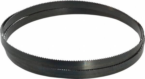 Starrett - 10 TPI, 5' 8" Long x 1/2" Wide x 0.025" Thick, Welded Band Saw Blade - Carbon Steel, Toothed Edge, Raker Tooth Set, Flexible Back, Contour Cutting - Exact Tooling