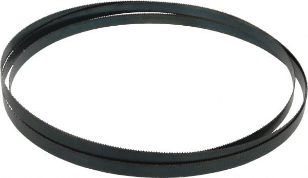 Starrett - 14 TPI, 7' 9" Long x 1/2" Wide x 0.025" Thick, Welded Band Saw Blade - Carbon Steel, Toothed Edge, Raker Tooth Set, Flexible Back, Contour Cutting - Exact Tooling