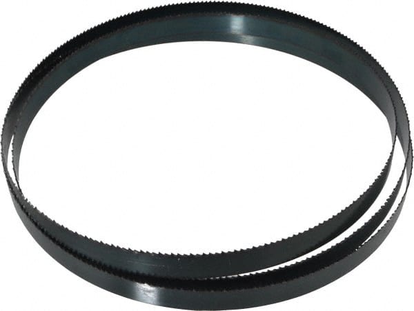 Starrett - 8 TPI, 7' 9" Long x 3/4" Wide x 0.032" Thick, Welded Band Saw Blade - Carbon Steel, Toothed Edge, Raker Tooth Set, Flexible Back, Contour Cutting - Exact Tooling