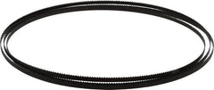 Starrett - 10 TPI, 7' 9-1/2" Long x 1/4" Wide x 0.025" Thick, Welded Band Saw Blade - Carbon Steel, Toothed Edge, Raker Tooth Set, Flexible Back, Contour Cutting - Exact Tooling