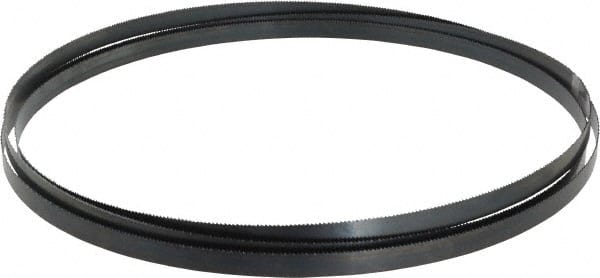 Starrett - 14 TPI, 9' 6" Long x 1/2" Wide x 0.025" Thick, Welded Band Saw Blade - Carbon Steel, Toothed Edge, Raker Tooth Set, Flexible Back, Contour Cutting - Exact Tooling