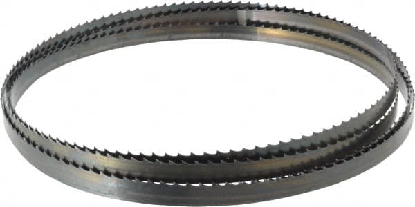 Starrett - 4 TPI, 11' 9" Long x 1/2" Wide x 0.025" Thick, Welded Band Saw Blade - Carbon Steel, Toothed Edge, Raker Tooth Set, Flexible Back, Contour Cutting - Exact Tooling