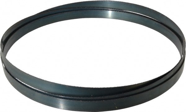 Starrett - 10/S TPI, 12' Long x 1" Wide x 0.035" Thick, Welded Band Saw Blade - Carbon Steel, Toothed Edge, Raker Tooth Set, Flexible Back, Contour Cutting - Exact Tooling