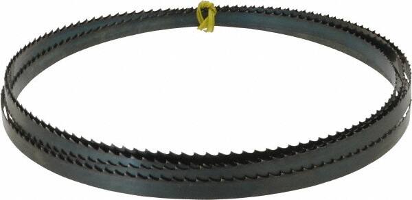 Starrett - 4 TPI, 12' 6" Long x 1/2" Wide x 0.025" Thick, Welded Band Saw Blade - Carbon Steel, Toothed Edge, Raker Tooth Set, Flexible Back, Contour Cutting - Exact Tooling