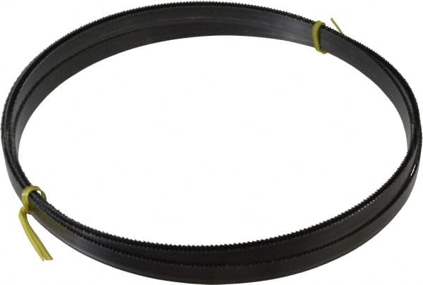 Starrett - 10/S TPI, 19' 6" Long x 5/8" Wide x 0.032" Thick, Welded Band Saw Blade - Carbon Steel, Toothed Edge, Raker Tooth Set, Flexible Back, Contour Cutting - Exact Tooling