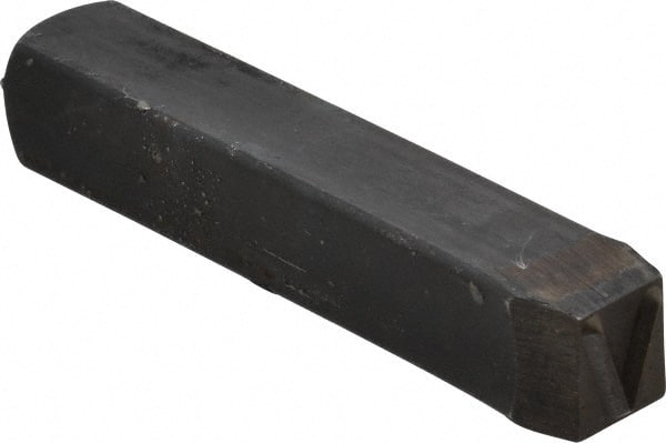 Made in USA - Letter V Machine Made Individual Steel Stamp - 3/8" Character - Exact Tooling