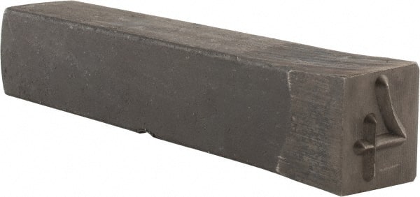 Made in USA - Number 4 Machine Made Individual Steel Stamp - 1/2" Character - Exact Tooling