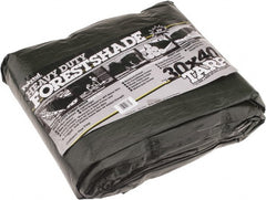 Value Collection - 40' Long x 30' Wide Polyethylene Tarp & Dust Cover - Green, 9 to 10 mil Thickness - Exact Tooling