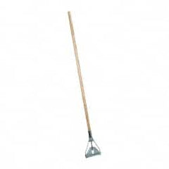 Rubbermaid - 60" Wood Quick Connect Mop Handle - 15/16" Handle Diam, Steel Connector, Use with Wet Mops - Exact Tooling