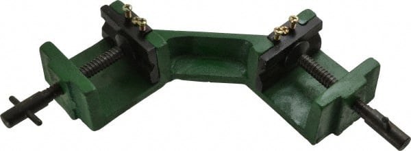 Value Collection - Fixed Angle, 2 Axes, 1-1/2" Max Capacity, Angle & Corner Clamp - 90° Clamping Angle - Exact Tooling