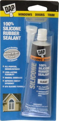 DAP - 2.8 oz Tube Clear RTV Silicone Joint Sealant - -40 to 400°F Operating Temp, 10 to 20 min Tack Free Dry Time, 24 hr Full Cure Time - Exact Tooling