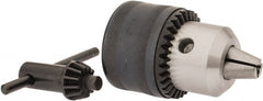 Value Collection - JT6, 1/8 to 5/8" Capacity, Tapered Mount Steel Drill Chuck - Keyed - Exact Tooling