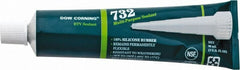 Dow Corning - 3 oz Tube Clear RTV Silicone Joint Sealant - -76 to 356°F Operating Temp, 20 min Tack Free Dry Time, 24 hr Full Cure Time, Series 732 - Exact Tooling
