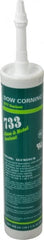 Dow Corning - 10.1 oz Cartridge Silver RTV Silicone Joint Sealant - -70 to 350°F Operating Temp, 15 min Tack Free Dry Time, 24 hr Full Cure Time, Series 733 - Exact Tooling