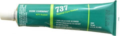 Dow Corning - 3 oz Cartridge Clear RTV Silicone Joint Sealant - -85 to 350°F Operating Temp, 14 min Tack Free Dry Time, 24 hr Full Cure Time, Series 737 - Exact Tooling