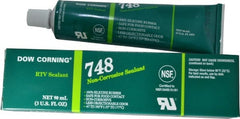 Dow Corning - 3 oz Tube Off-White RTV Silicone Joint Sealant - -67 to 350°F Operating Temp, 30 min Tack Free Dry Time, 36 hr Full Cure Time, Series 748 - Exact Tooling