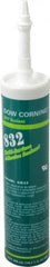 Dow Corning - 10.1 oz Cartridge Gray RTV Silicone Joint Sealant - -67 to 300°F Operating Temp, 90 min Tack Free Dry Time, Series 832 - Exact Tooling