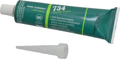 Dow Corning - 3 oz Tube Clear RTV Silicone Joint Sealant - -85 to 356°F Operating Temp, 13 min Tack Free Dry Time, 24 hr Full Cure Time, Series 734 - Exact Tooling