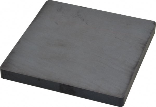 Mag-Mate - 4" Long x 4" Wide x 3/8" High, Ceramic Block Magnet - 350°F Max, Grade 5 Ceramic - Exact Tooling