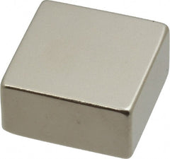 Eclipse - 43.9 Lb Max Holding Capacity Neodymium Rare Earth Block Magnet - 1" Long x 1" Wide x 1/2" High, 248°F Max Operating Temp - Exact Tooling