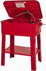 Value Collection - Free Standing Water-Based Parts Washer - 12 Gal Max Operating Capacity, Steel Tank, 115 Input Volts - Exact Tooling