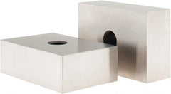 Value Collection - 0.0001 Squareness Per Inch, Hardened Steel, 1-2-3 Block with 1 Hole Setup Block - 0.0001 to 0.0007 Inch Overall Tolerance, 3/8 - 16 Inch Tapped Hole Size, 56-60 HRC Hardness, Sold As Matched Pair - Exact Tooling