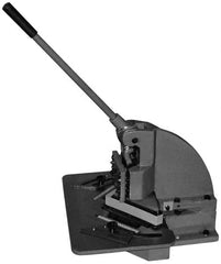Enco - Metal Notcher - 3/4" Stroke, 4 Ton Load Capacity, 12" Table Width x 18" Table Depth - Exact Tooling