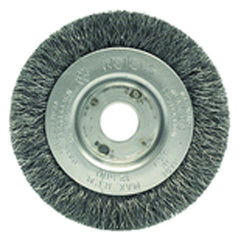 ‎3″ Diameter-3/8″-1/2″ Arbor Hole - Crimped Steel Wire Straight Wheel - Exact Tooling