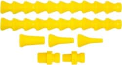 Loc-Line - 1 Piece, 13" Hose Length, 1/16, 1/4 & 1/8" Nozzle Diam, 1/4 & 1/8" Hose ID, Coolant Hose - 1/4" Quick Connect For Snap Together Hose Systems - Exact Tooling