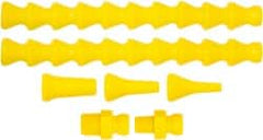 Loc-Line - 1 Piece, 13" Hose Length, 1/16, 1/4 & 1/8" Nozzle Diam, 1/4 & 1/8" Hose ID, Coolant Hose - 1/4" Quick Connect For Snap Together Hose Systems - Exact Tooling