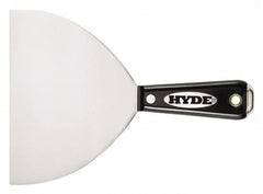 Hyde Tools - 4" Wide Stainless Steel Taping Knife - Flexible, Nylon Handle, 8-1/8" OAL - Exact Tooling