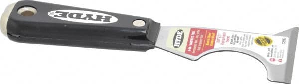 Hyde Tools - 2-1/2" Wide High Carbon Steel Taping Knife - Stiff, Nylon Handle, 7-3/8" OAL - Exact Tooling