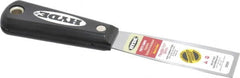 Hyde Tools - 1-1/4" Wide Steel Putty Knife - Flexible, Nylon Handle, 7-3/4" OAL - Exact Tooling