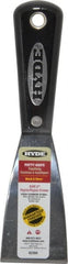 Hyde Tools - 2" Wide Steel Putty Knife - Stiff, Nylon Handle, 7-3/4" OAL - Exact Tooling