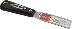 Hyde Tools - 1-5/16" Wide Steel Taping Knife - Stiff, Nylon Handle, 7-3/4" OAL - Exact Tooling