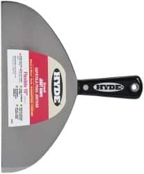 Hyde Tools - 10" Wide Carbon Steel Taping Knife - Flexible, Nylon Handle, 8-1/4" OAL - Exact Tooling