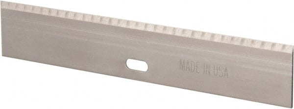 Hyde Tools - Carbon Steel 1-Edge Scraper Replacement Blade - 5-7/8" Blade Length x 3-1/4" Blade Width, For 33100 - Exact Tooling