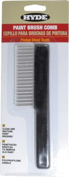 Hyde Tools - 3.8" Wide Brush Comb - Polypropylene & Stainless Steel - Exact Tooling