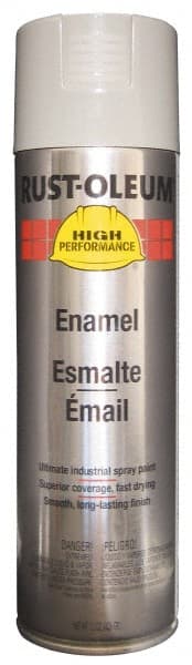 Rust-Oleum - Light Machinery Gray, 15 oz Net Fill, Gloss, Enamel Spray Paint - 14 Sq Ft per Can, 15 oz Container, Use on Rust Proof Paint - Exact Tooling