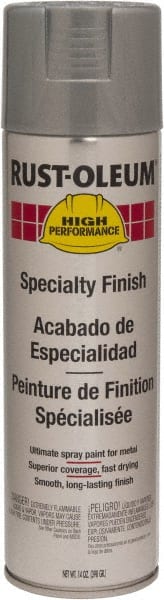 Rust-Oleum - Silver Aluminum, 14 oz Net Fill, Gloss, Enamel Spray Paint - 10 Sq Ft per Can, 14 oz Container, Use on Rust Proof Paint - Exact Tooling